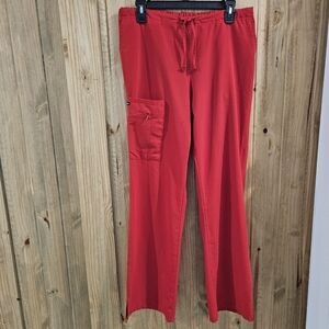 Jockey Women's Scrub Red Cargo Pants